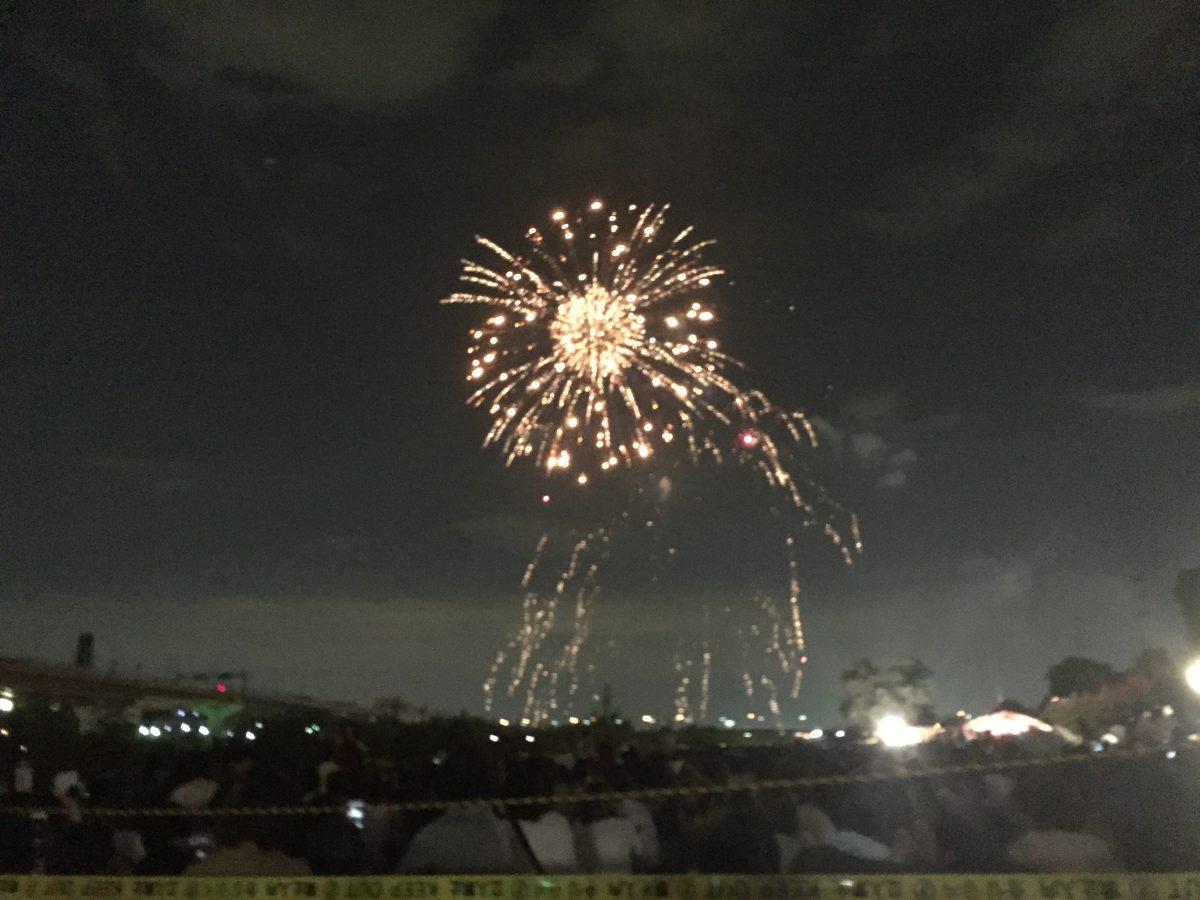 猪名川の花火大会に行って来ました。