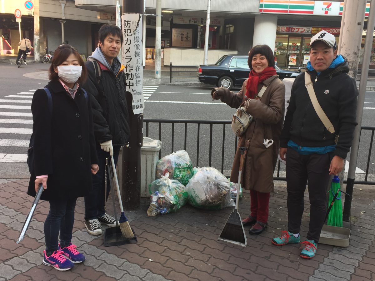 【１１５回】大阪梅田　東通り商店街の清掃ボランティア活動報告