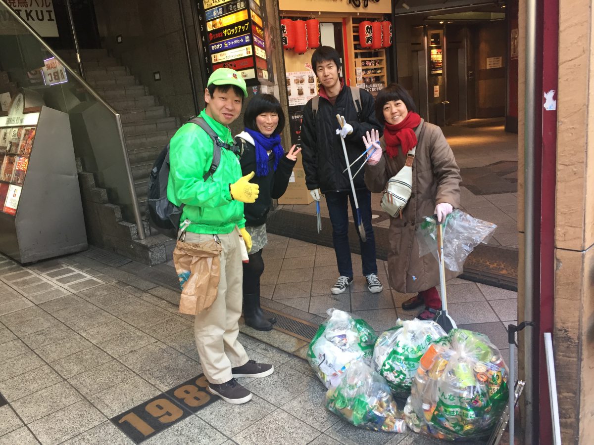 【１１７回】大阪梅田　東通り商店街の清掃ボランティア活動報告