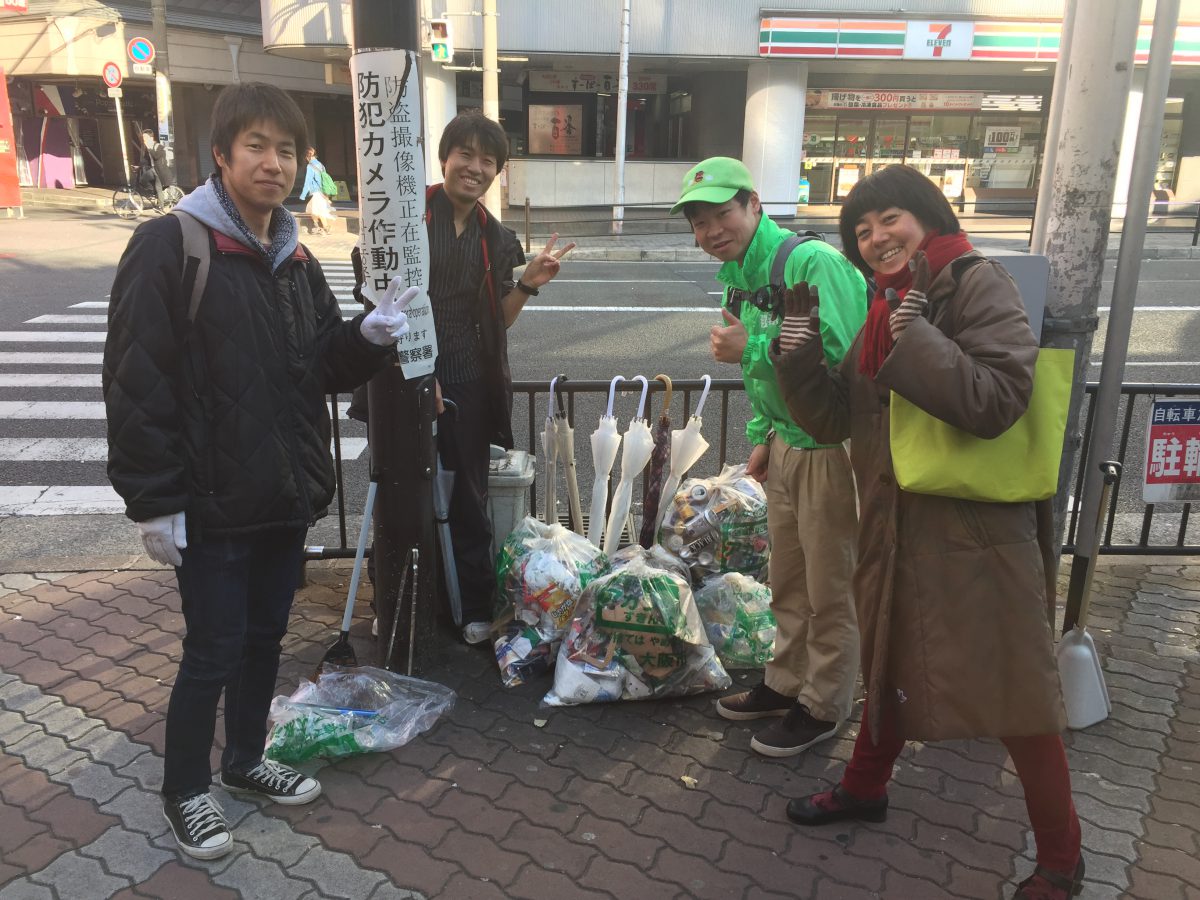 【１１８回】大阪梅田　東通り商店街の清掃ボランティア活動報告