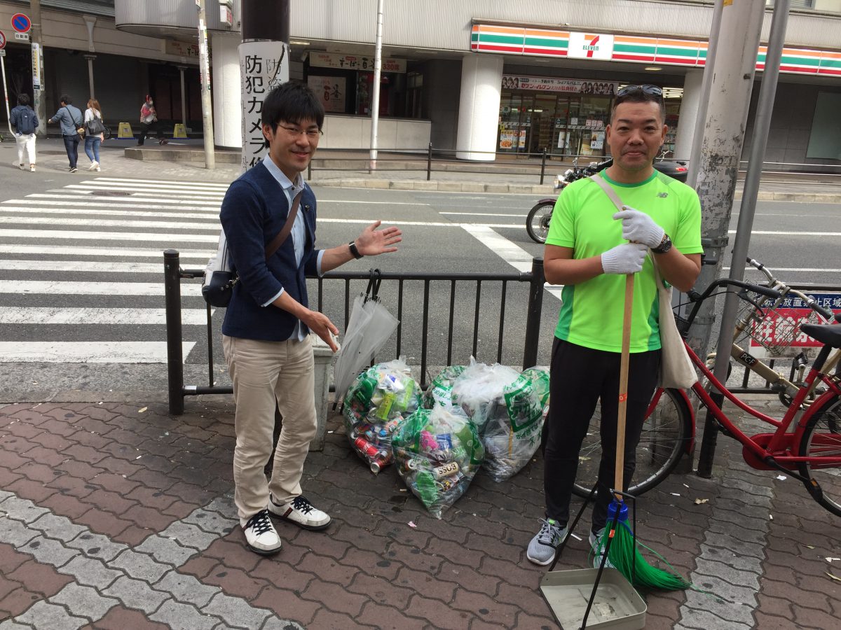 【１２３回】大阪梅田　東通り商店街の清掃ボランティア活動報告