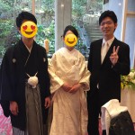 成婚されたお客様の結婚式に出席しました(^O^)